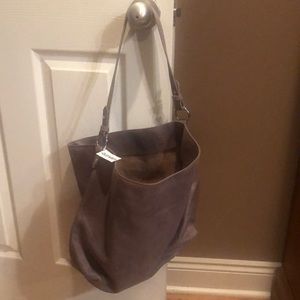 Old navy taupe with tags suede hobo bag